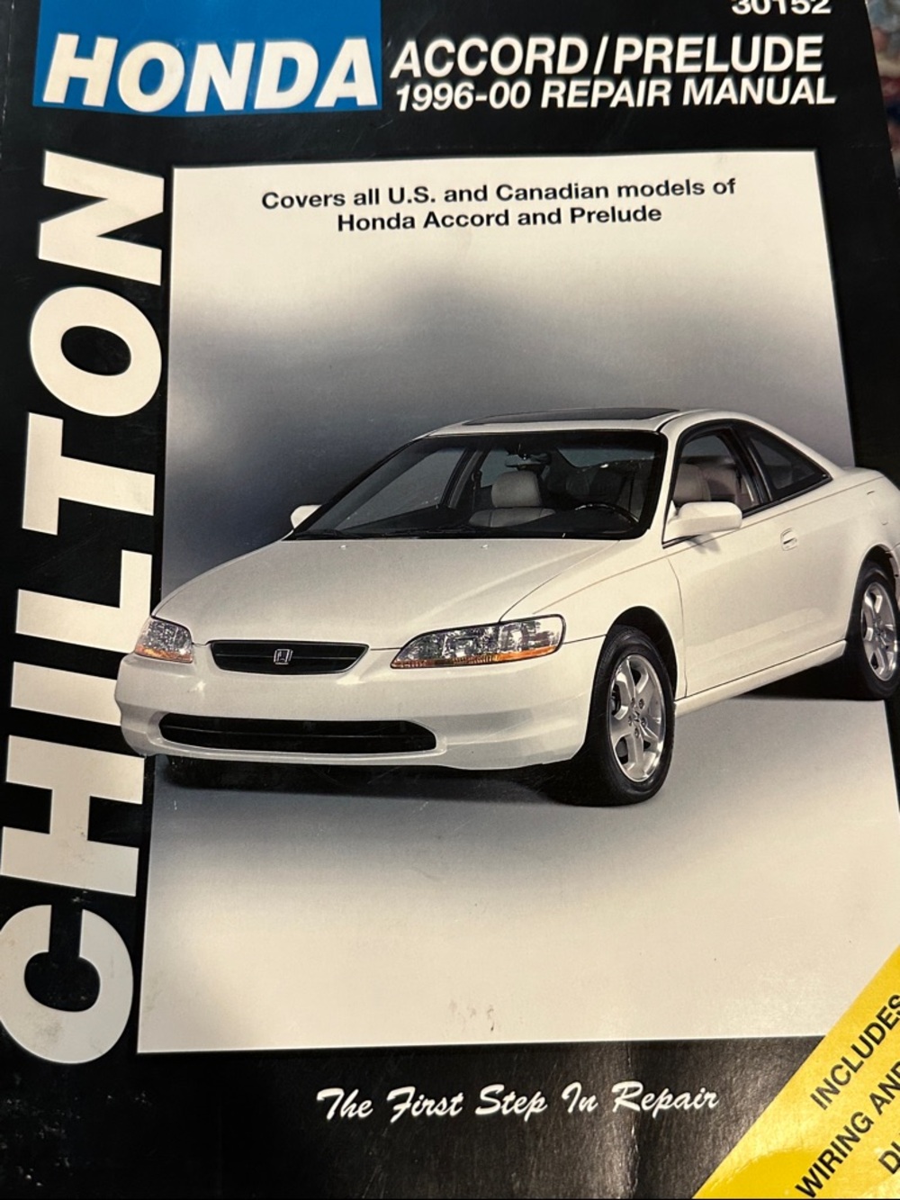 Chilton Honda Accord/Prelude 1996 - 2000 Repair Manual